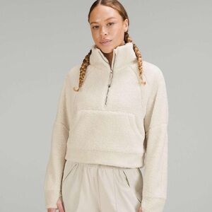 Lululemon Scuba Oversized Fleece Funnel Neck White Opal XS/Small